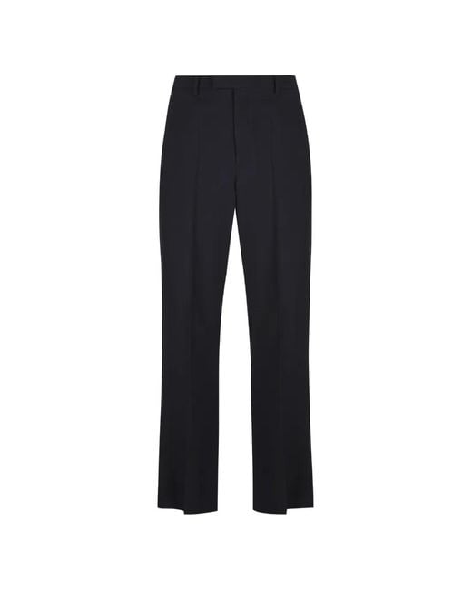 Valentino Garavani Blue Pantalon De Tailleur À Plis Marqués for men