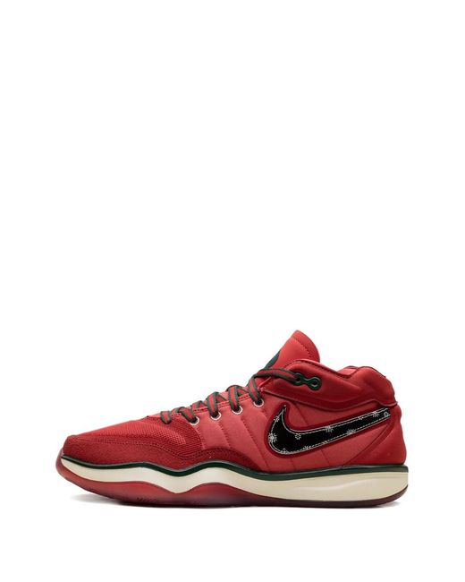 Nike Red Air Zoom Gt Hustle 2 Low-Top Sneakers for men