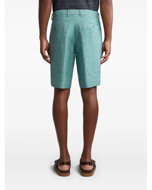 Etro Blue Linen Shorts for men