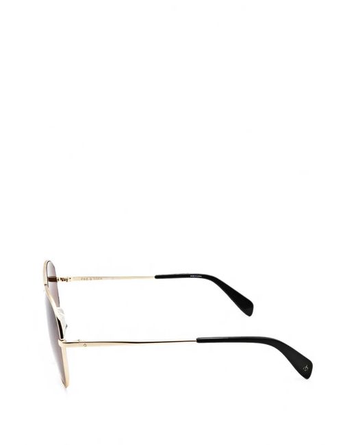 Rag & Bone White Pilot-Frame Sunglasses