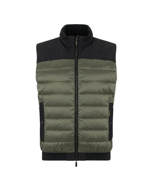 Moorer Green Padded Gilet for men