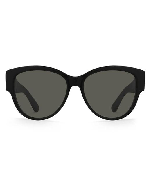 Saint Laurent Brown Cassandre-Logo Sunglasses