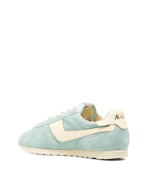Autry Blue Logo Patch Sneakers for men