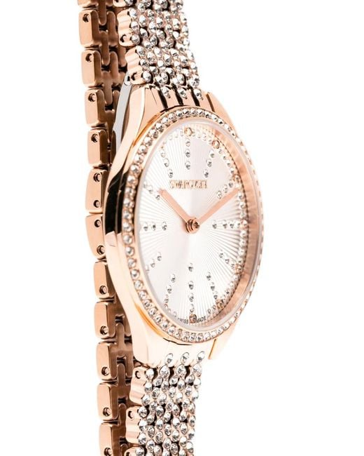Swarovski White Round-Shape 32Mm Watch