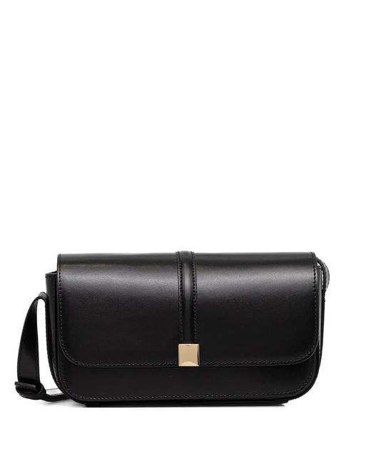 Marc O' Polo Black Rectangular Leather Cross Body Bag