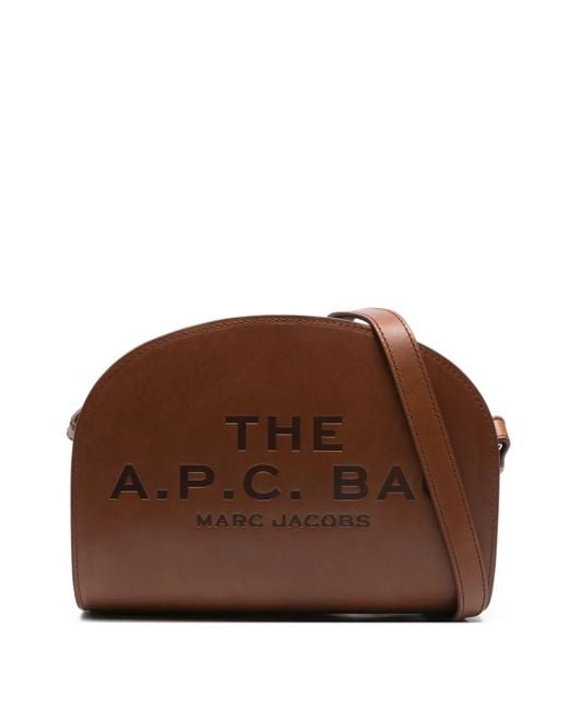 A.P.C. Brown Embossed Satchel