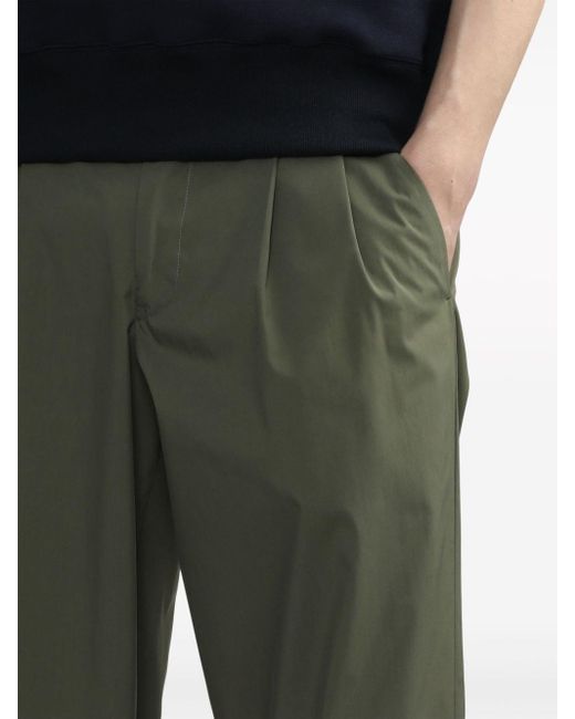 Kolor Green Tapered Cropped Trousers for men
