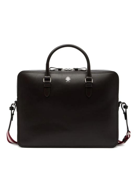Bally Ray Leren Aktetas in het Black voor heren