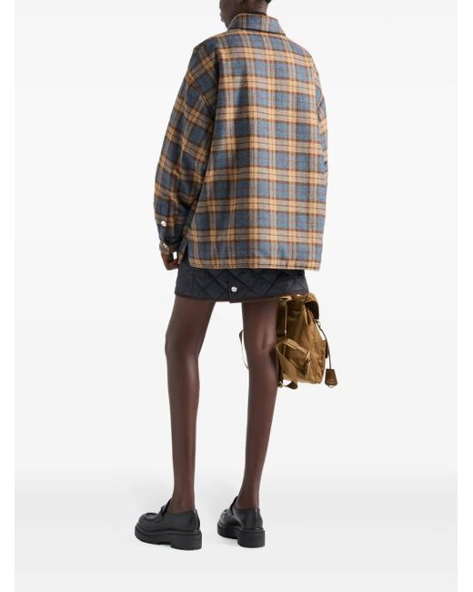 Prada Blue Lightweight Re-Nylon Miniskirt