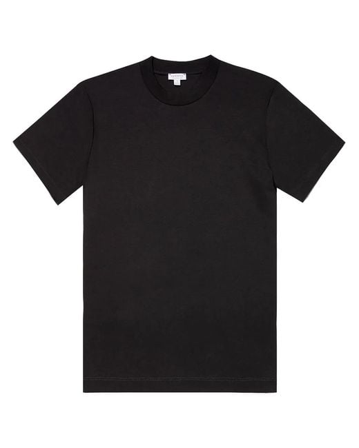 Sunspel T-Shirt aus Jersey in Black für Herren