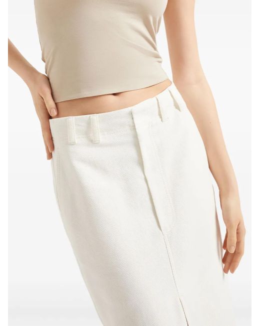 Brunello Cucinelli チノスカート White