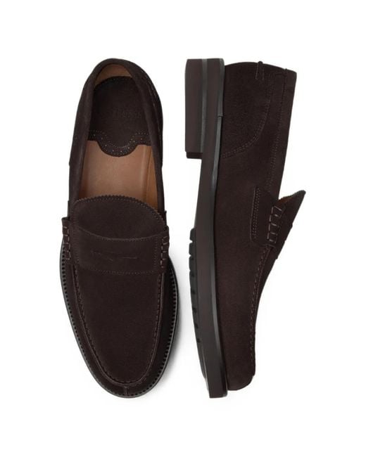 Lottusse White Daytona Suede Loafers for men
