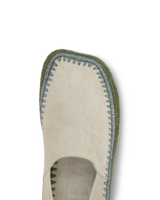 Loewe Green Rio Suede Loafers for men