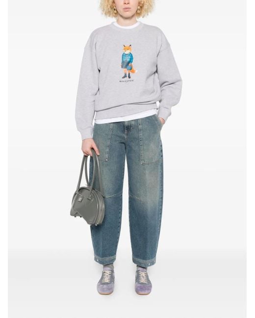 Closed Blue Rhannon Utility-Pocket Barrel Jeans