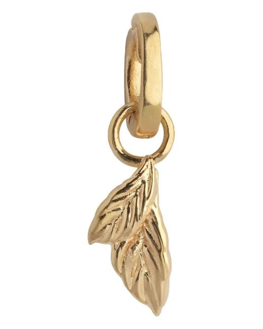 Enamel Copenhagen Metallic Leaf-Motif Charm