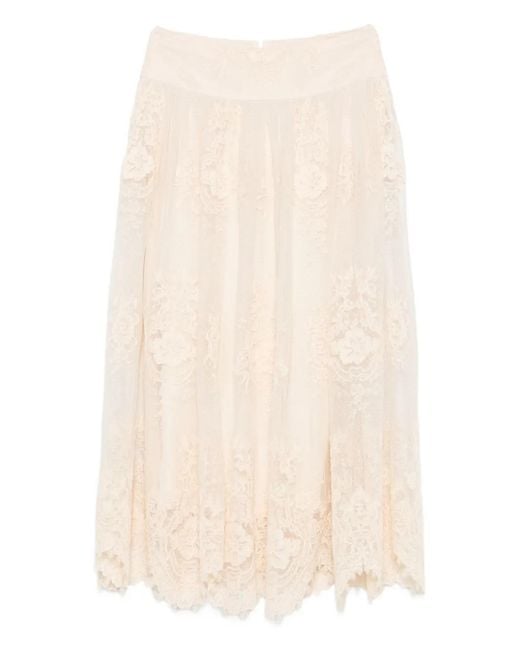Zimmermann Natural Lace Maxi Skirt