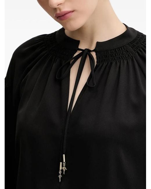 Joop! Black Brigida Tie-Neck Blouse
