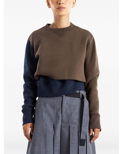 Sacai Black Layered Sweatshirt