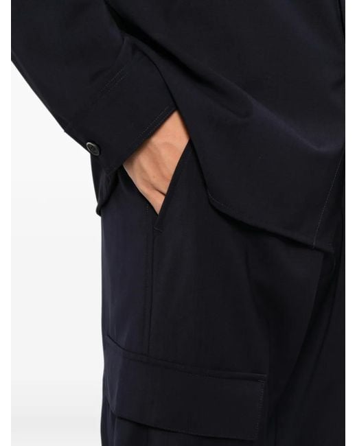 Barena Blue Elasticated Cargo Pants for men
