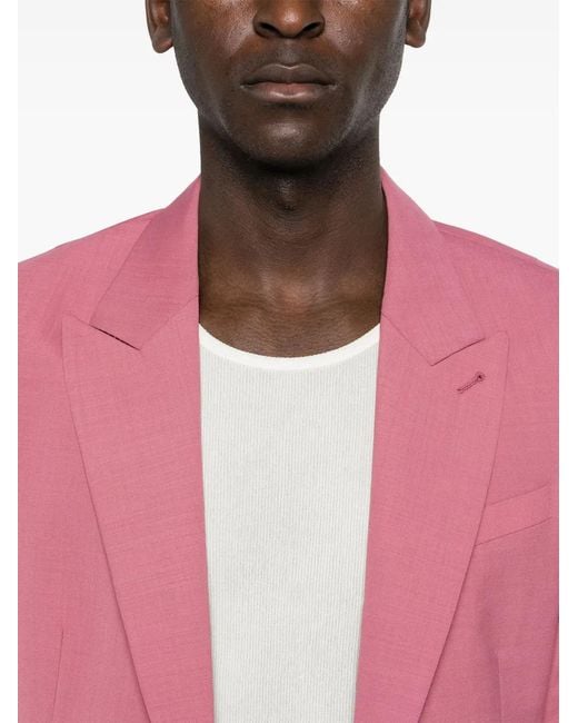AllSaints Pink Aura Single-Breasted Blazer for men