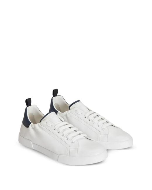 Dolce & Gabbana White Baskets En Veau Portofino for men