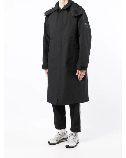 White Mountaineering Black Logo-Patch Hooded Jacket for men
