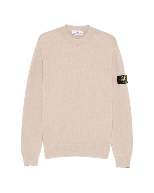 Stone Island メンズ ナチュラル ロゴパッチ セーターの通販はau PAY
