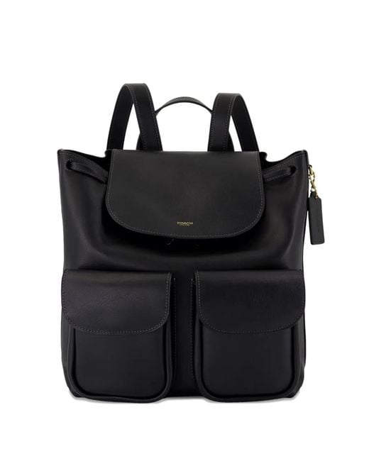COACH Black Crosby 28 Backpack