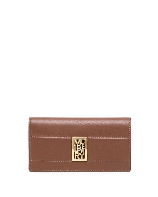 Mulberry Leather Sadie Logoplaque Wallet in Brown Lyst UK
