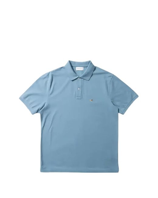 Edmmond Studios Blue Logo-Detail Polo Shirt for men