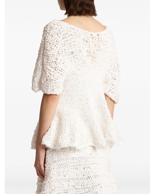 Khaite Mathilde Top in het White