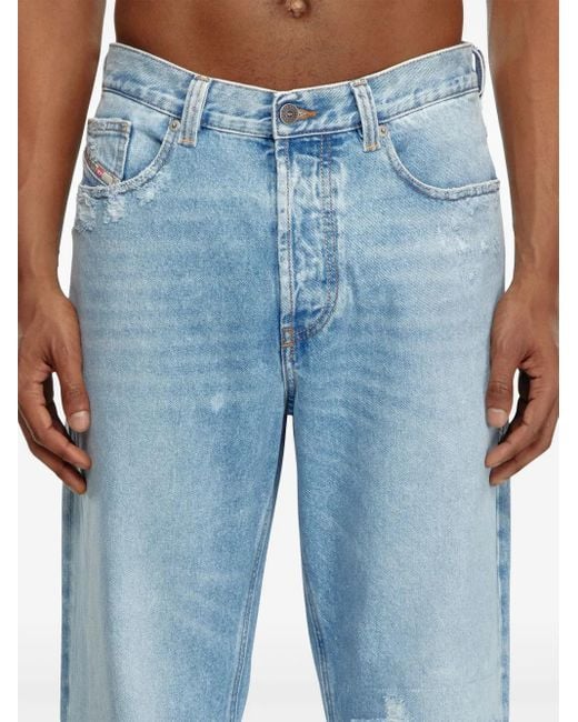 DIESEL 2010 D-Macs 09J80 Straight-Leg-Jeans in Blue für Herren