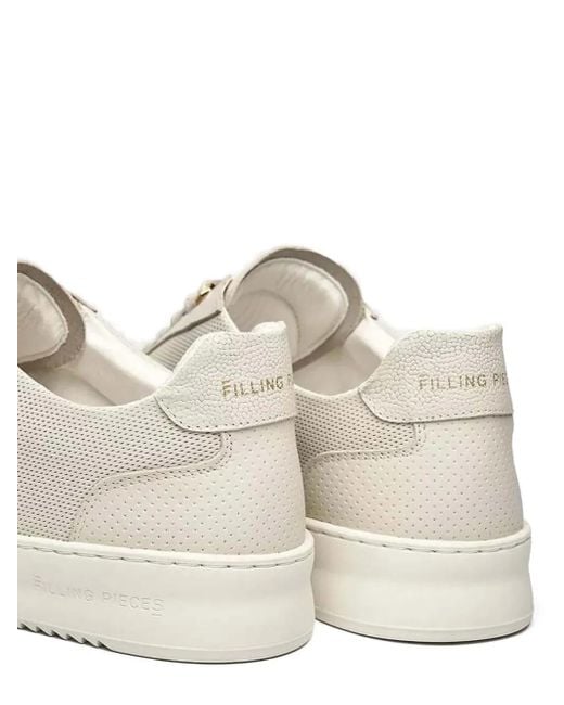 Filling Pieces White Mondo Aten Mesh-Detail Sneakers for men