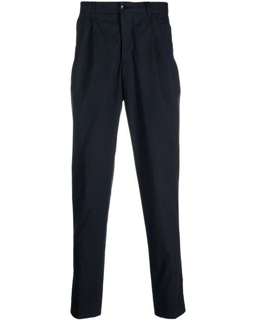 Tommy Hilfiger Blue Cotton Tapered Trousers for men