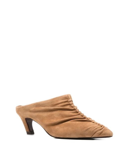 Ash Brown Viva Suede Mules