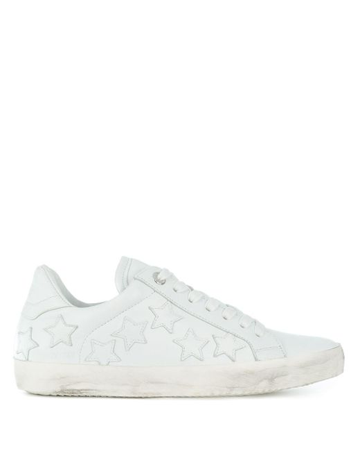 Zadig & Voltaire White Sneakers mit Stern-Patch