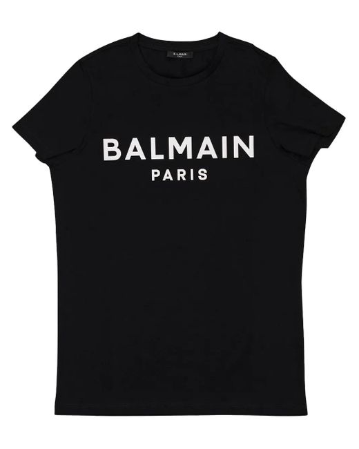 Balmain Black Printed T-Shirt for men