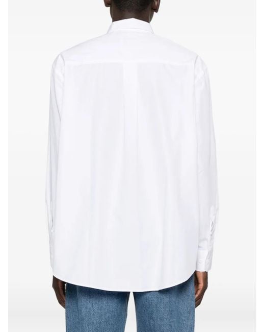 Arte' White 3D-Lettering Shirt for men