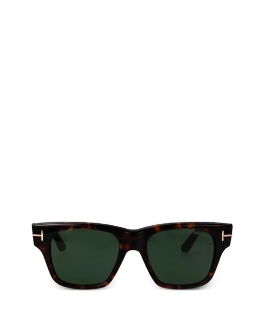 Tom Ford Black Caine Square-Frame Sunglasses