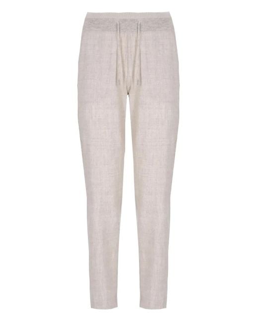 Pantaloni Affusolati Con Coulisse di Panicale in Gray