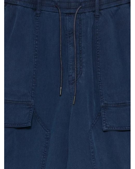 Juun.J Blue Short À Lien De Resserrage