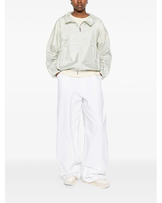 Moncler White Polyamide Coquelicot Jacket