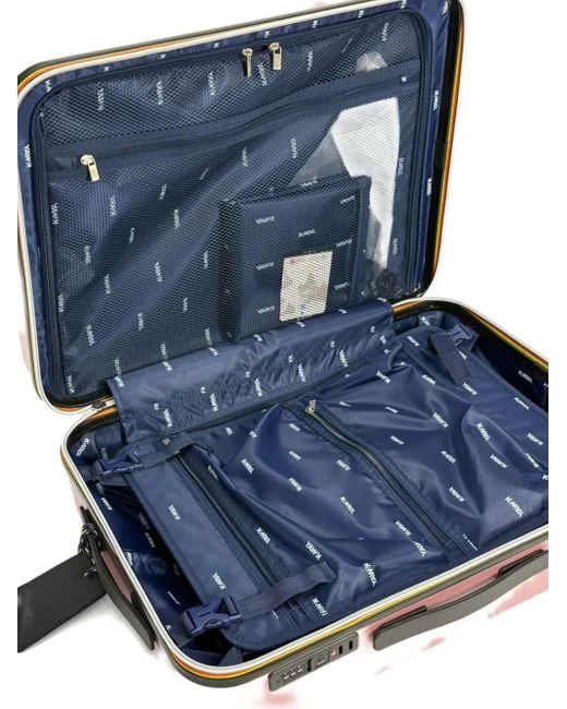 K-Way Brown Logo-Embossed Luggage