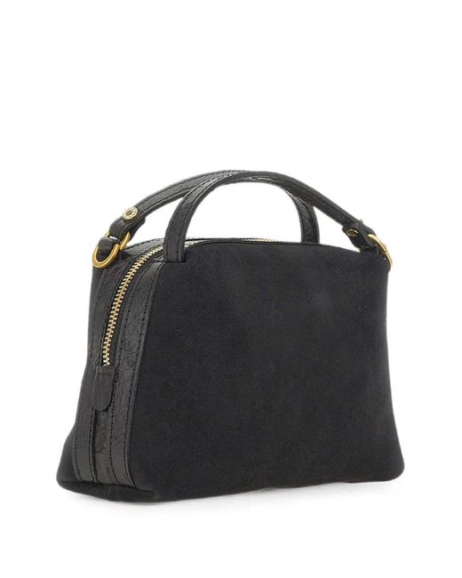 Gianni Chiarini Black Alifa Suede Handbag