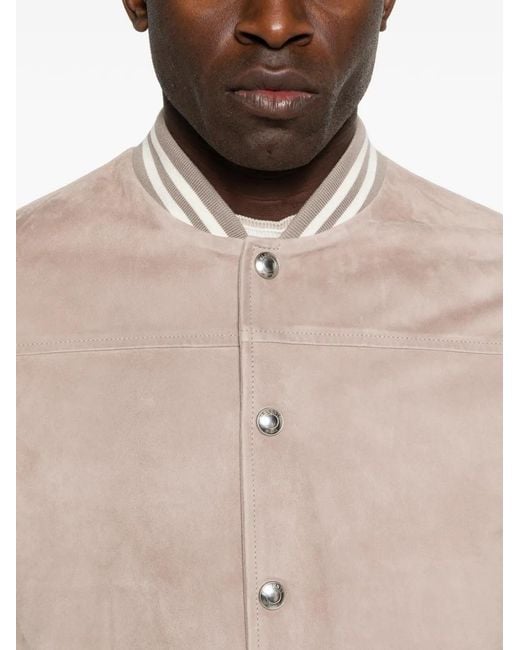 Eleventy Pink Striped Bomber Jacket for men
