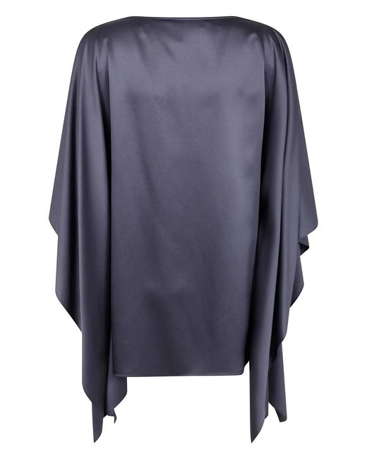 Lanvin Blue Elegant Caftan Top For