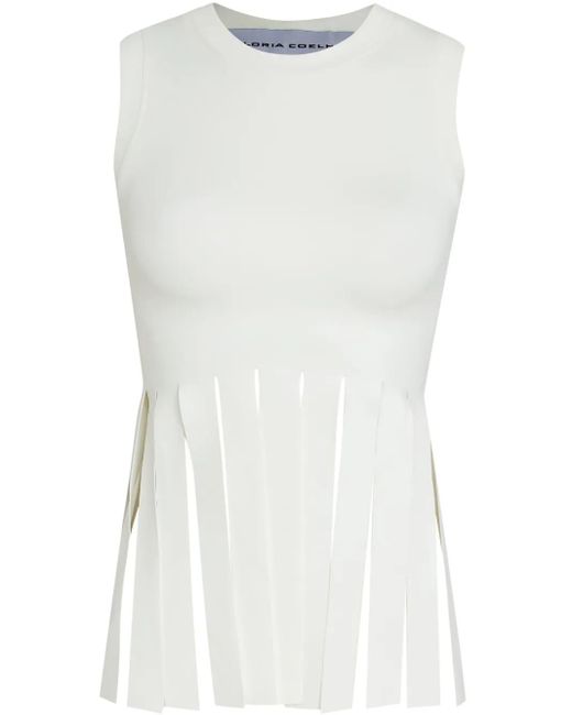 Gloria Coelho ノースリーブ トップ White