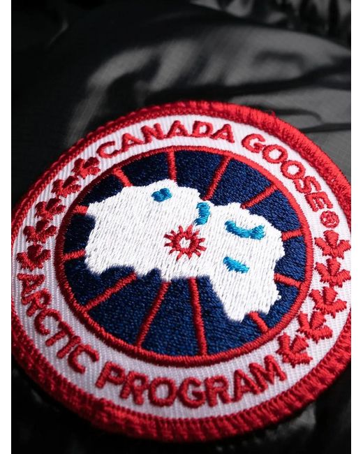 Canada Goose Donsjack Met Logopatch in het Black