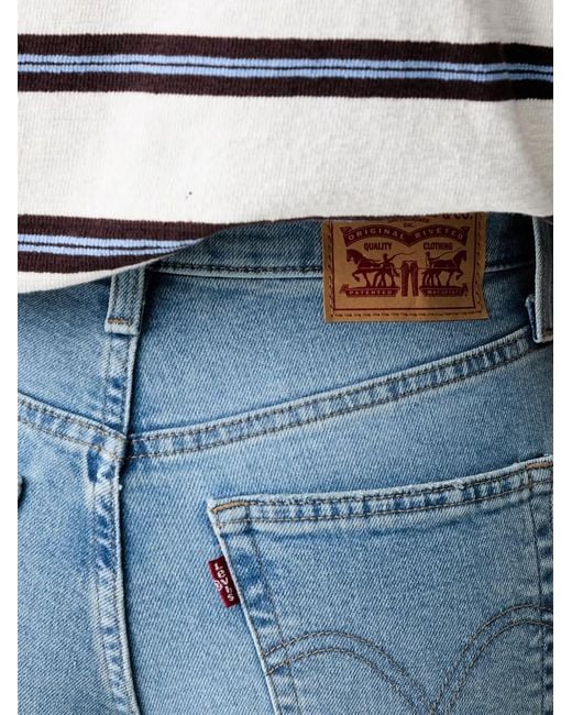 Levi's Blue High-Waisted Tapered Jeans