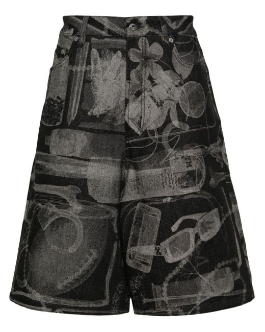 Off-White c/o Virgil Abloh Xray Shorts mit Jacquard-Print in Black für Herren